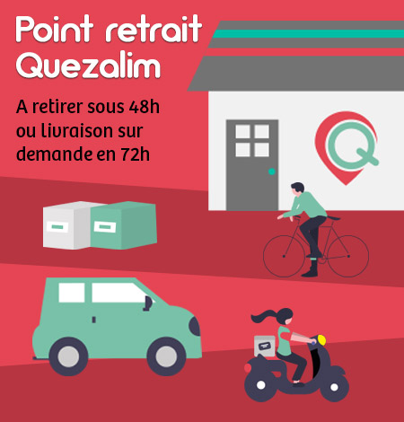 Point retrait Quezalim pour toutes vos commandes!